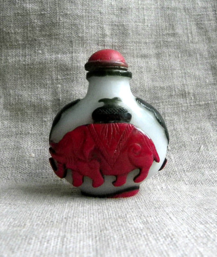 Chine tabatière en verre - en,
