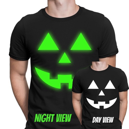 Shirt visage citrouille - t-shirt,