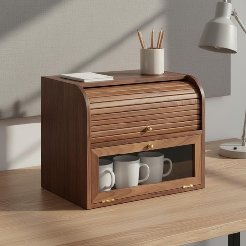 Armoire bureau noyer - de,
