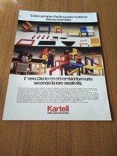 1979 KARTELL KINDERGARTEN FURNITURE ADVERTISING DESIGN
