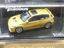 HONDA CIVIC SI HATCHBACK 1993 N°73 FAST AND FURIOUS 1/43éme IXO Neuf Boite