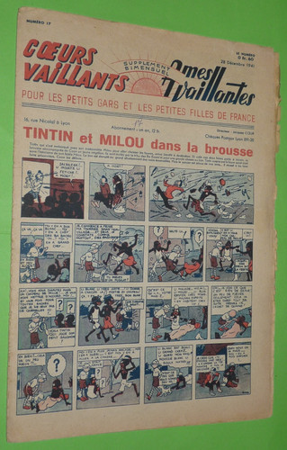 Coeurs vaillants 1941 - vaillants, 28-12