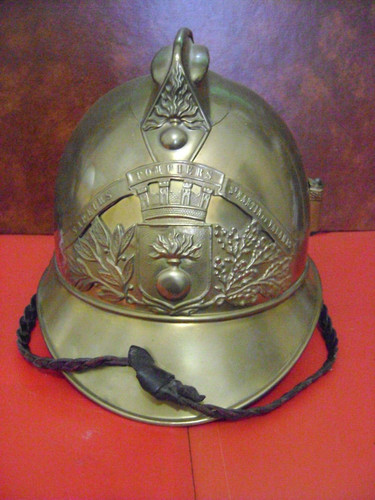 Ancien casque sapeurs - casque, de