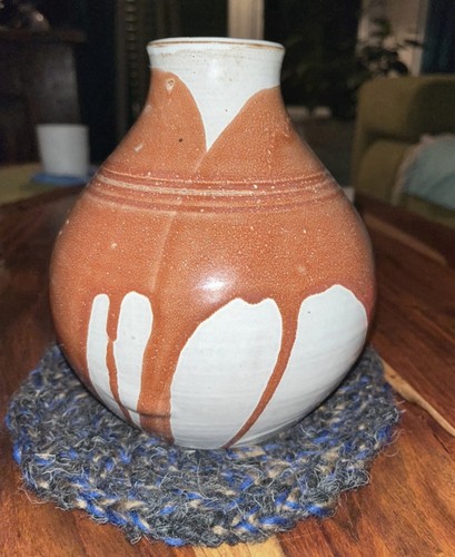 Vase terre cuite émaillée - vase,