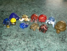 10 ALL SMALL TURTLE MINIATURE FIGURE METAL PORCELAIN MURANO GLASS RESIN