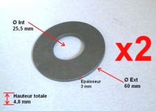 699210060 Rondelle de lame bombée (x2) tracteur tondeuse SHIBAURA