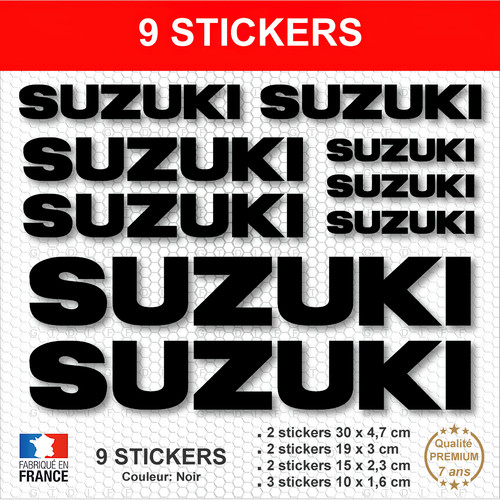 Stickers suzuki noir - suzuki,