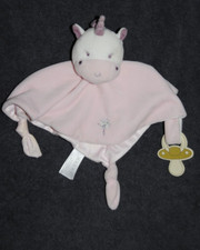 Doudou Plat Licorne GIPSY Rose
