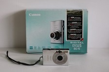 Canon Digital Camera IXUS 80 IS 8.0MP Silver Tested 