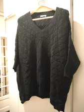 Pull noir motif losange Cloal