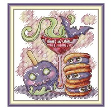 Kit Point De Croix Imprimé