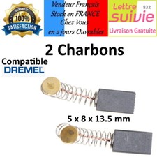 Lot 2 Balais de Charbon 13,5 x 8 x 5 mm Moteur perceuse, outillage 