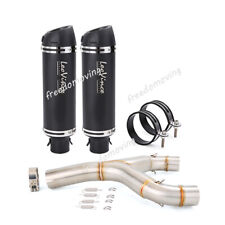 For Aprilia Shiver 750 750GT 2008-2017 Exhaust System Mid Pipe LR Muffler Escape