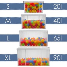 Professionnel Boîte de Rangement Plastique Transparent Stable Empilable Avec