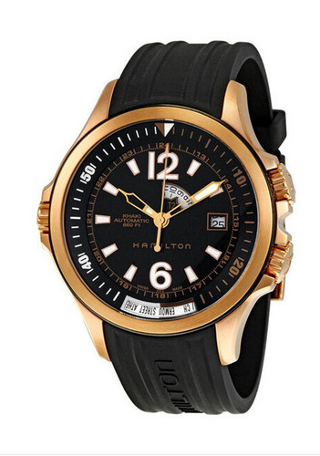 Hamilton black gold - gold, gmt