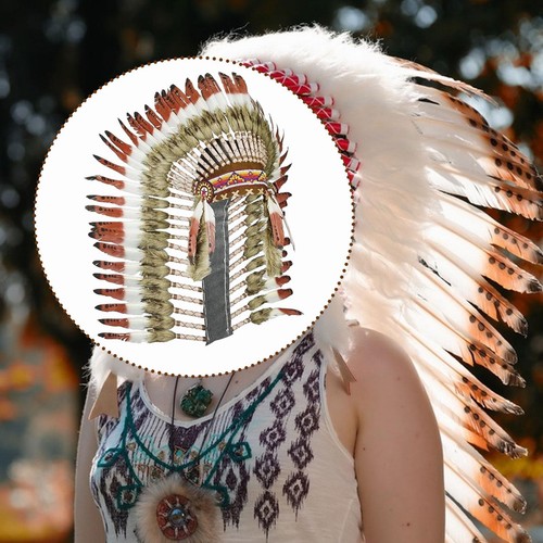 Coiffe indienne déguisement - indienne,
