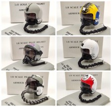 CDC Armour/Franklin Mint 1/8 Pilot Helmet HGU 26P/33P/55P/MK10/Gueneau 316/Used