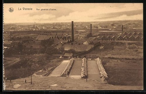 Cpa verrerie vue generale - cpa,