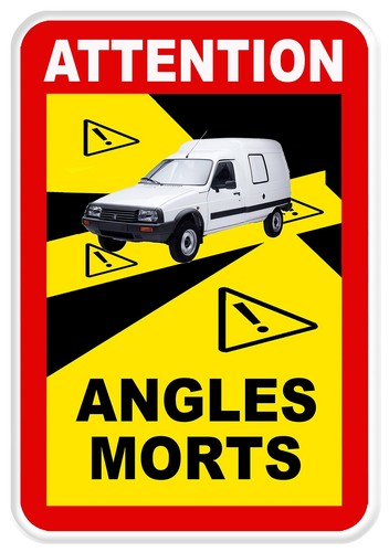 Sticker angles morts - sticker,