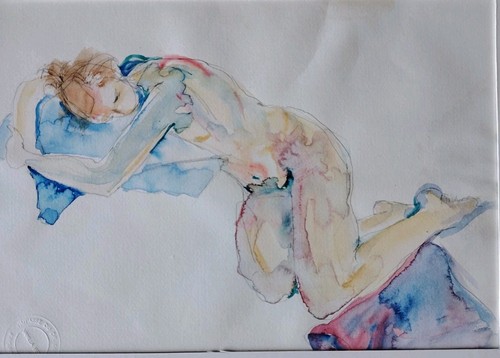 Belle aquarelle moderne - belle, de
