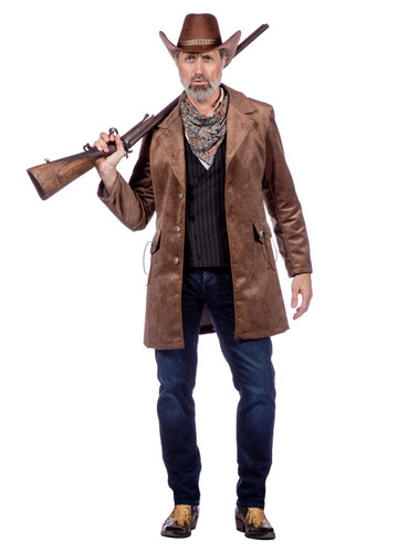 Manteau western marron - ,