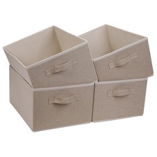 Kallax Lot de 4 Boîtes Boite Rangement Tissu Vetement, Boite de Rangement Pli...