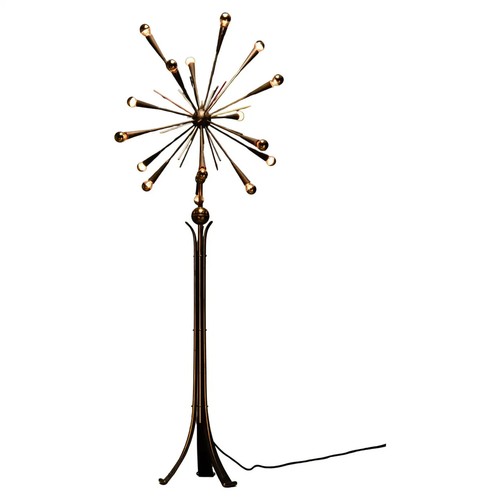 Rare 1950s brass sputnik floor - rare,