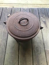 LE CAPUCIN Cast Iron  Bean Pot Kettle With 10L Lid For Restoration