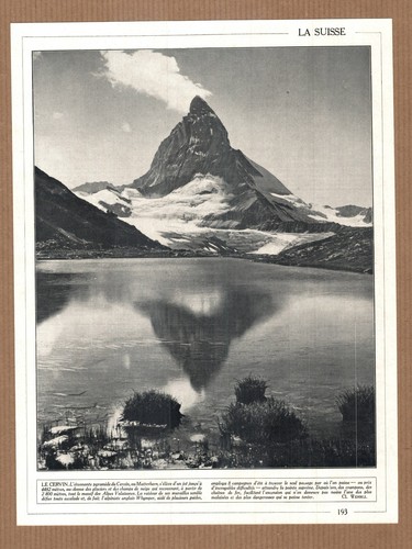 Planche ancienne cervin - planche,