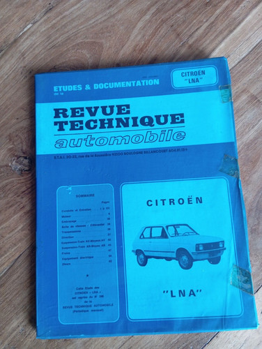 Revue technique citroen - revue, lna