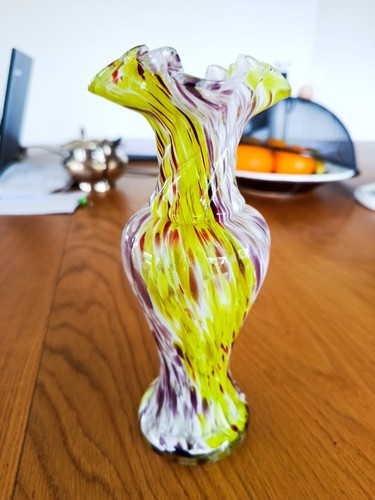 Clichy vase collerette en - à,