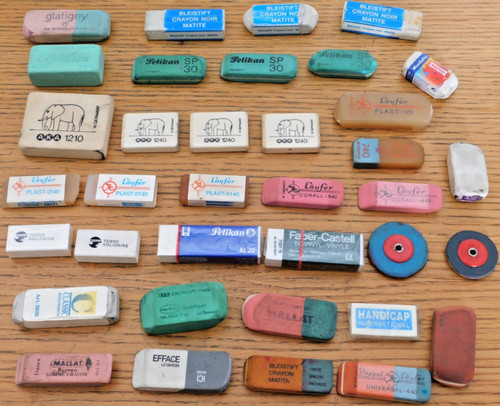 Lot gomme diverses mallat - lot,