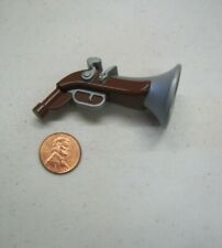 Lego Duplo Gun Musket Weapon Shotgun Reddish Brown Silver Western Pirate Cowboy