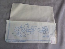 EMBROIDERY TOWEL RAIL. Antique.