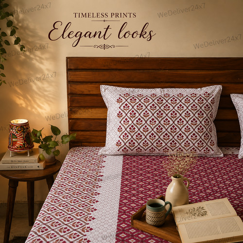 Drap lit indien basant - drap,
