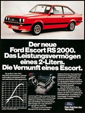 2000 Ford Escort RS, Original 1975 Advertising