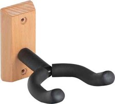Support Guitare Mural Cintre Crochet Stand en Bois pour Instruments a Cordes
