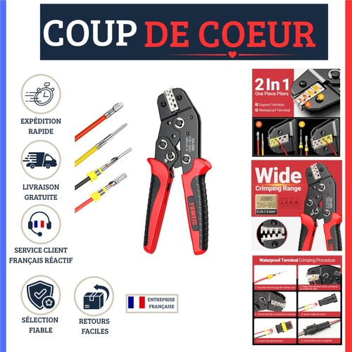Pince sertir cliquet - à,