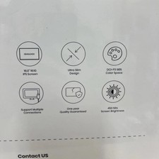 Intehill 4K Portable Monitor for Laptop MacBook and Mini PC High-end 16-inch