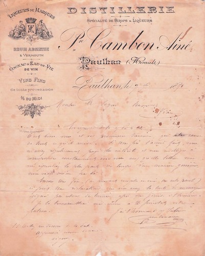 Paulhan distillateur cambon - 34,
