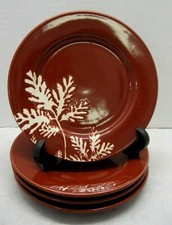 Linden Street Canape Plates Oak Leaf Hors d'œuvre Replacement Plates Set of 4