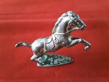 cheval cabré aluminium LR soldat  jouet ancien alu pas quiralu
