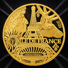 Pièce 5€ Or Île-de-France