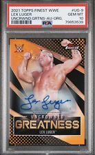 2021 Finest WWE Lex Luger  /25 ORANGE UNCROWNED GREATNESS PSA 10 Autograph Auto