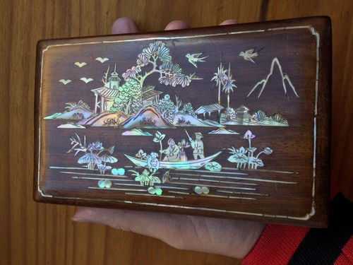 Ancienne boite coffret bois - ancienne, en