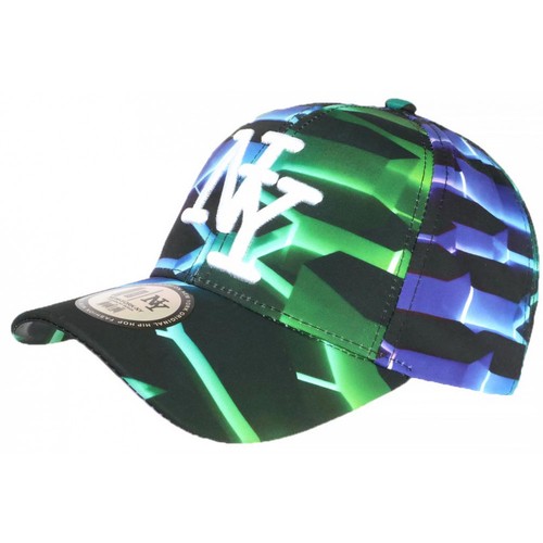 Casquette verte bleue - casquette,