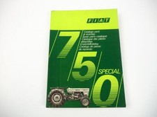 Fiat 750 Special Tractor Spare Parts Catalogue Parts List 1971