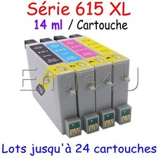 Lot cartouches compatibles T0615 nonOEM Epson Stylus DX3850 : encres au choix