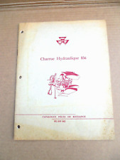 -  catalogue pièces MASSEY FERGUSON de  1960 - CHARRUE 836