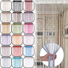 Perlé Rideaux Suspendu Filet Pièce Diviseur Porte Moustiquaire Corde Panneaux